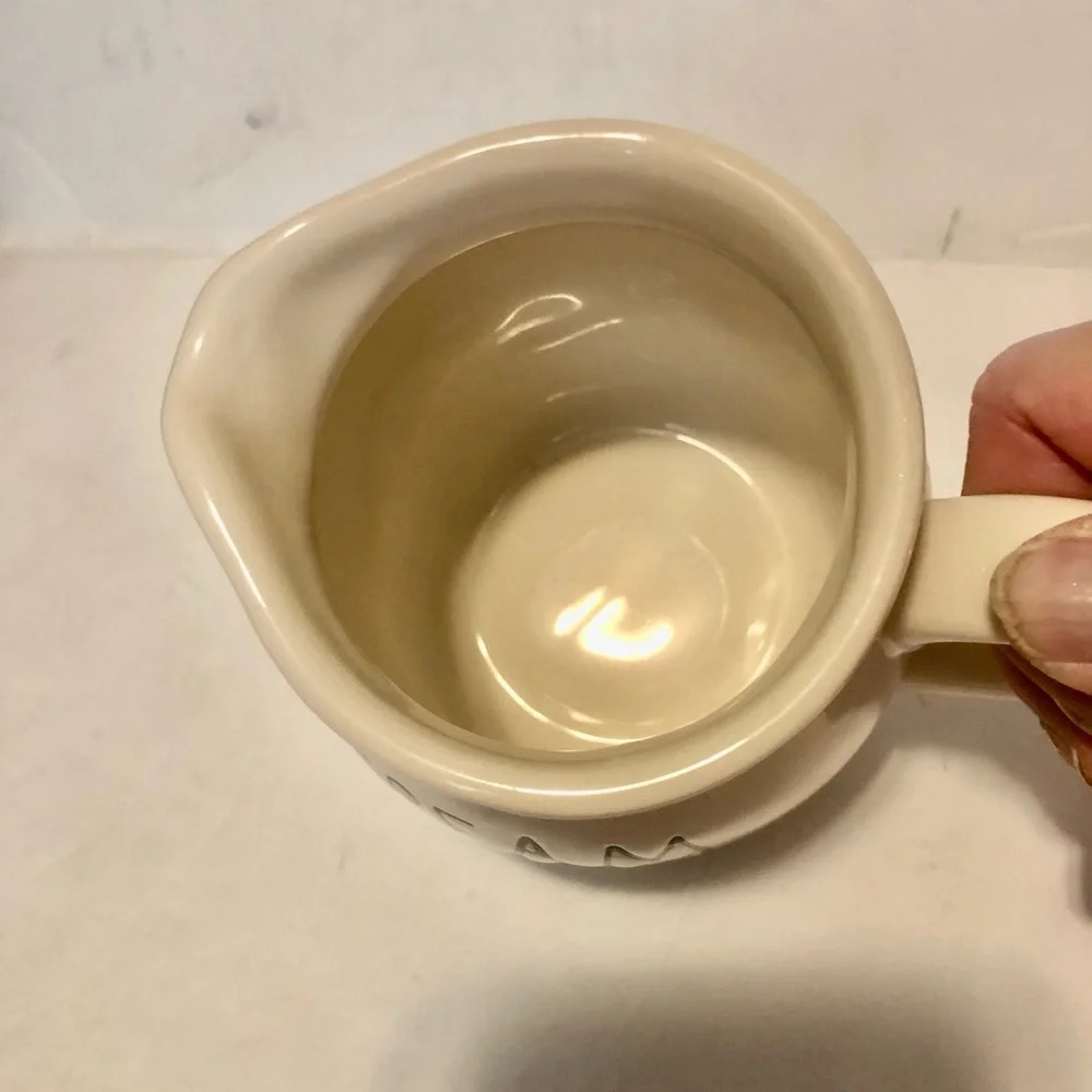 Vintage Magenta “Cream” Ceramic Pitcher - Picture 4 of 5